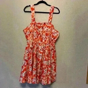 Chelsea 28 floral mini skirt sz 2x plus size summer spring preppy graduation